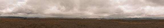 A panoramic mountain view towards Ben Alder